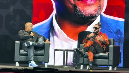 Daniel Cormier interviews Seth Rollins during WWE Panel