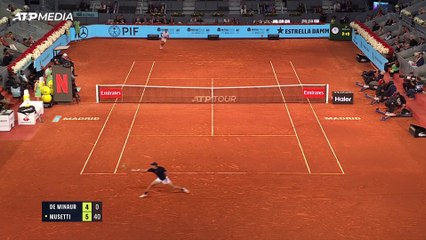 El 'arquitecto' Musetti aplasta a De Miñaur y ya está en cuartos del Mutua Madrid Open