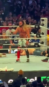 CM Punk Owns Roman Reigns and Seth Rollins #wwe #shorts #royalrumble