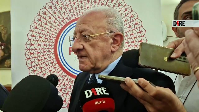 Napoli - REGIONALI. CAMPANIA, DE LUCA: IO CAPOLISTA? IN CORSA CON TRUMP PER PAPATO (30.04.25)