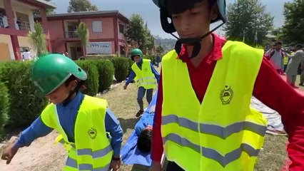 Pakistan schoolchildren learn emergency drills as Kashmir tensions rise