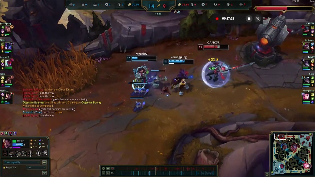League of Legends Darius Support A+ Grasp of Undying Quickplay