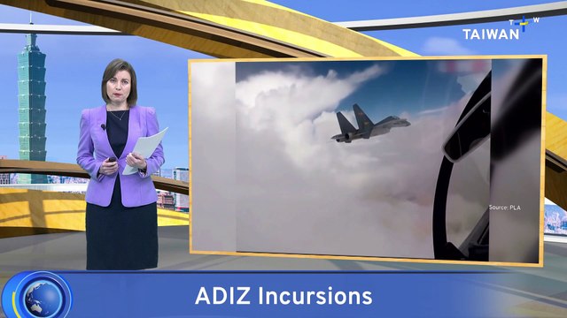 Defense Ministry: China Sends 34 Jets, Eight Naval Vessels Near Taiwan