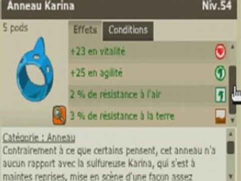 Lord-griffe, Ecaflip terre lvl 85 sur brumaire.