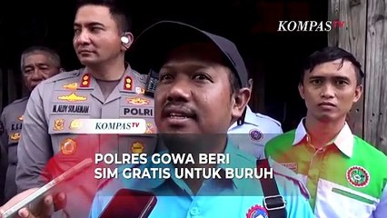 May Day 2025, Polres Gowa Berikan SIM Gratis untuk Para Buruh