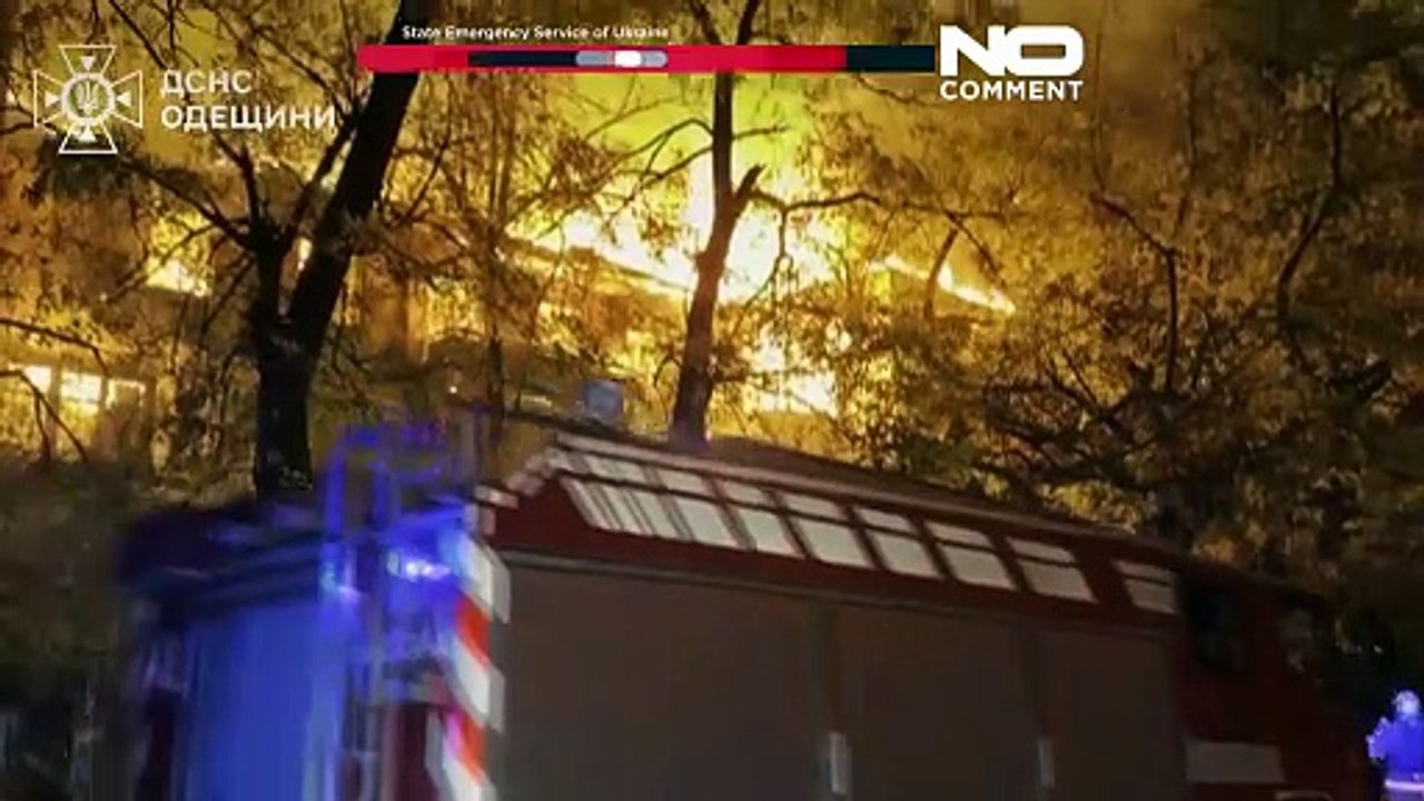تصاویر پیامدهای حملات روسیه به بندر اودسا و شهر سومی اوکراین