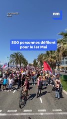 1er mai : 500 personnes défilent pour les droits des travailleurs à Nice