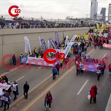 Ankara'da 1 Mayıs Mitingi: DİSK, KESK, TMMOB ve TTB Tandoğan'a yürüyor