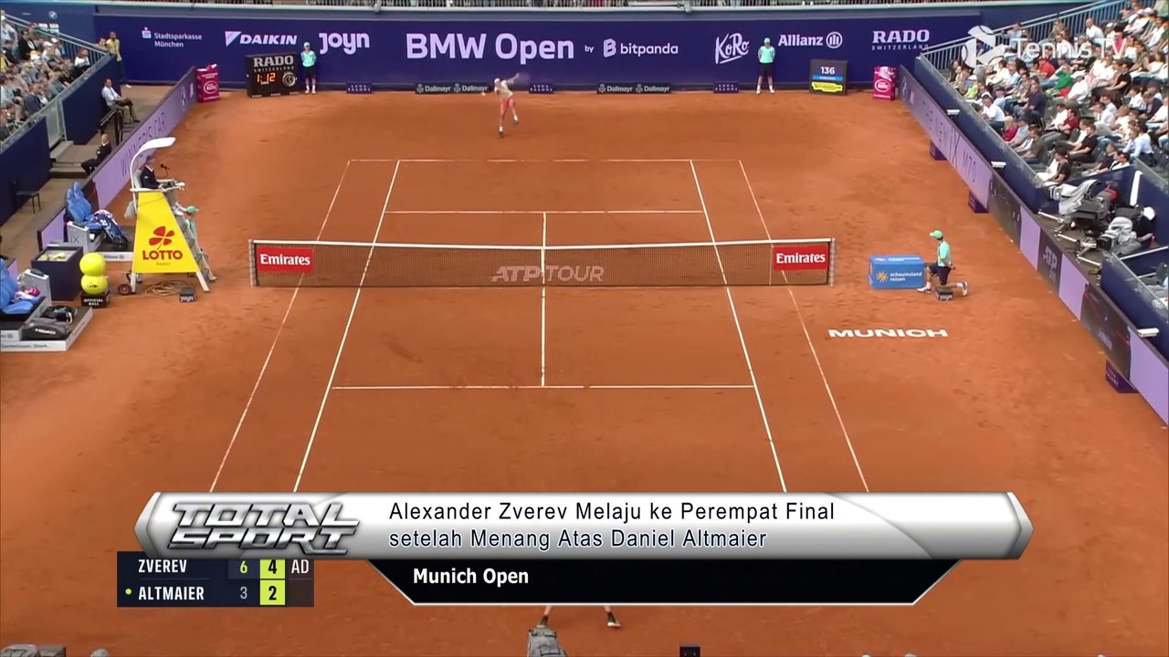 Alexander Zverev Melaju ke Perempat Final setelah Meraih Kemenangan Atas Daniel Altmaier