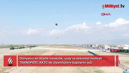 TEKNOFEST KKTC nefes kesen uçuş gösterisiyle başladı