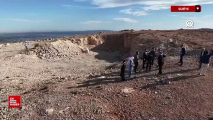 Esed dönemine ait en büyük toplu mezar alanı görüntülendi