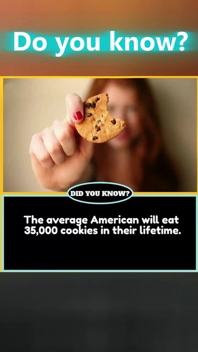 "Shocking Fact: The Average American Eats 35,000 Cookies in Their Lifetime! 🍪"