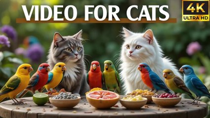 Video for Cats to Watch Bird – Gentle Bird Clips for Sleep and Relaxation - CatTV Central