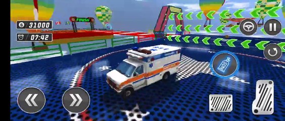Ambulance Stunts Mega Ramp ll Mega Rampa Dublörleri - Mega Rampada Ambulans Gösterileri