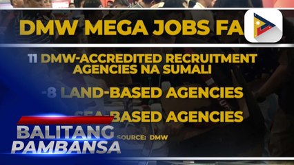 Mga Pinoy na gustong magtrabaho sa ibang bansa, dumagsa sa handog na job fair ng DMW