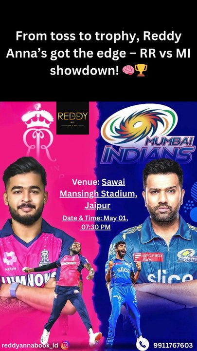 IPL 2025 Highlights : with Reddy Book to Expect from the Rajasthan Royals vs Mumbai Indians.