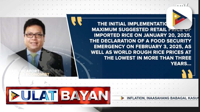 Inflation, inaasahang babagal dahil sa mababang presyo ng baboy, bigas, at kamatis