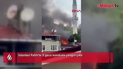 Fatih'te 3 gecekonduda yangın! Çok sayıda ekip sevk edildi
