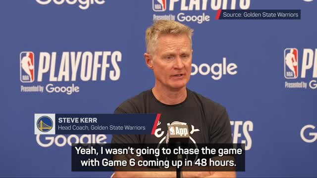 Kerr explains decision to bench Curry & Butler in Rockets loss