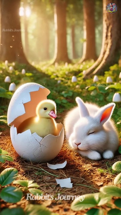 The rabbit must survive from the fierce crocodile. 🐰 #RabbitRescue #CuteAnimals #AnimalRescue - Rabbit's Journey