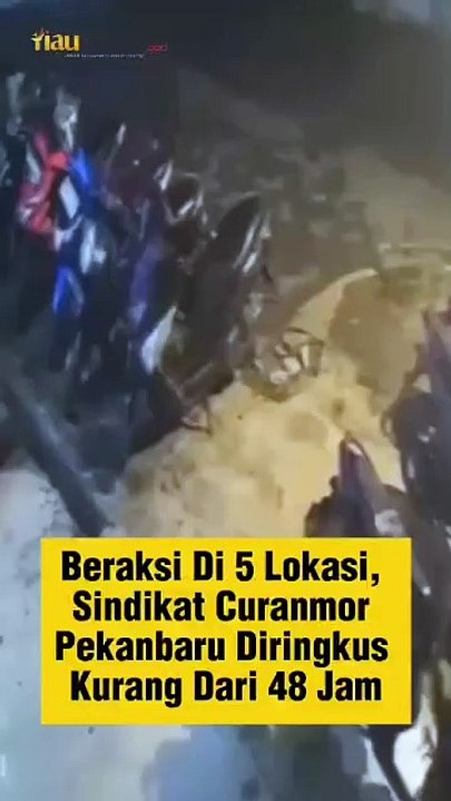 Beraksi di 5 Lokasi, Sindikat Curanmor Pekanbaru Diringkus Kurang dari 48 Jam