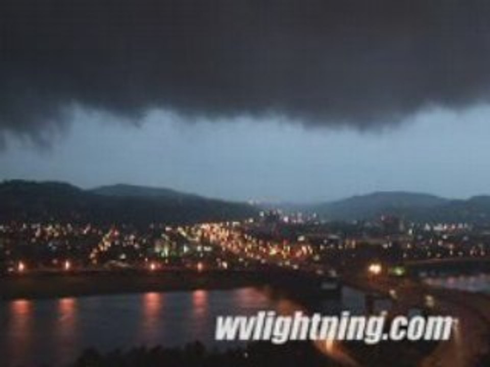 Orage défilant