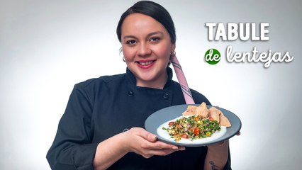 Receta de tabulé con lentejas, listo en solo 5 minutos