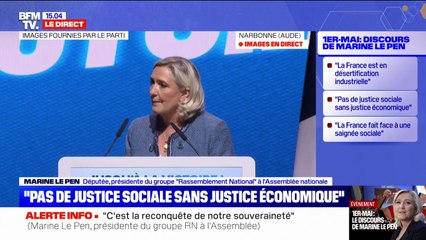 "L'immigration massive déstabilise le marché du travail", déclare Marine Le Pen