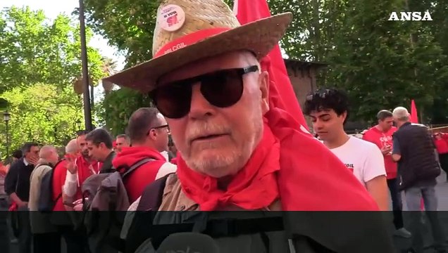 Primo maggio, le voci dal corteo della Cgil a Roma