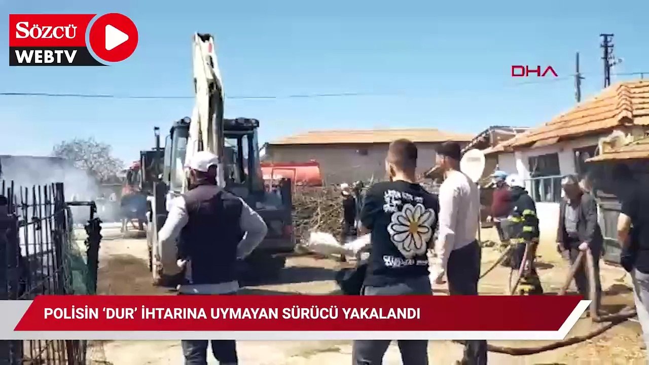 Polisin ‘dur’ ihtarına uymayan sürücü, 20 kilometrelik takiple yakalandı