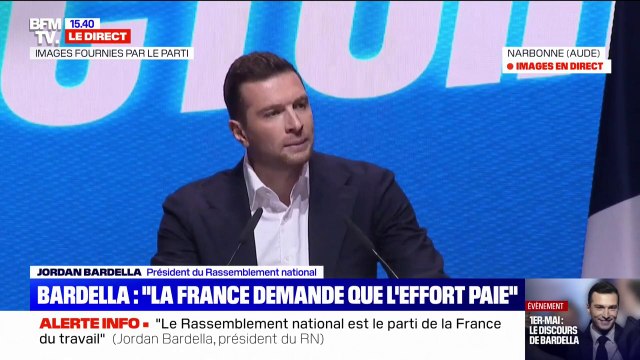 Je veux dire ma solidarité avec les 600 salariés licenciés du métallurgiste ArcelorMittal , déclare Jordan Bardella