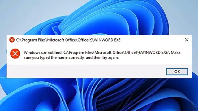 Solved Error - Windows Cannot find 'C:\Program Files\Microsoft Office\WINWORD.exe (MS Word, Excel, Powerpoint)