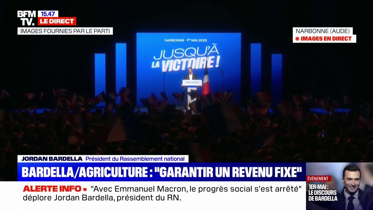 Jordan Bardella promet de "mettre fin" au Pacte vert si le Rassemblement national arrive au pouvoir