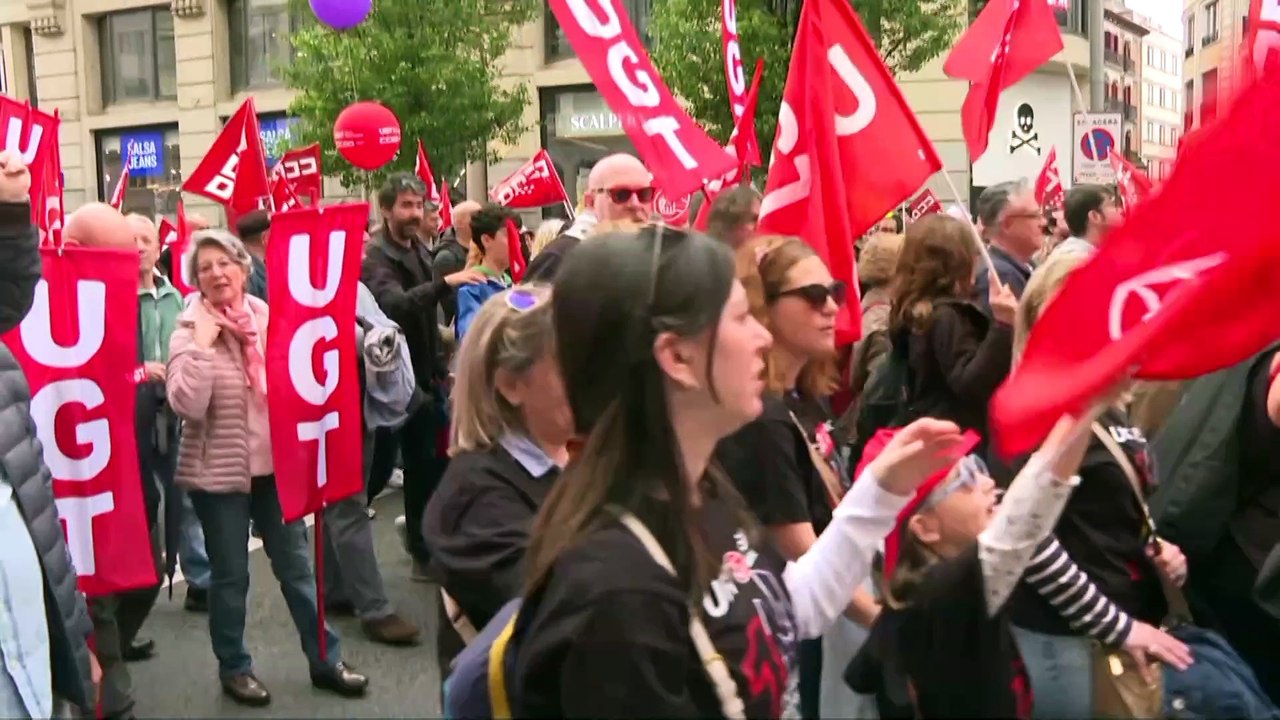 Políticos reivindican derechos en la manifestación del 1 de Mayo