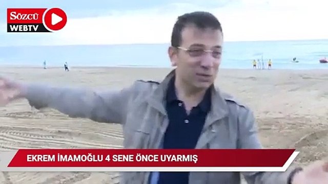 İmamoğlu Kanal İstanbul'un hafriyatının döküleceği alanı 4 sene önceden gösterdi
