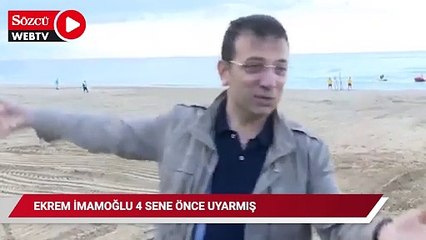 İmamoğlu Kanal İstanbul'un hafriyatının döküleceği alanı 4 sene önceden gösterdi