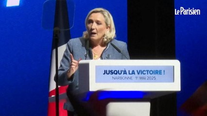 Le Pen appelle à se « lever » contre l’« entreprise de confiscation de la démocratie » à Narbonne