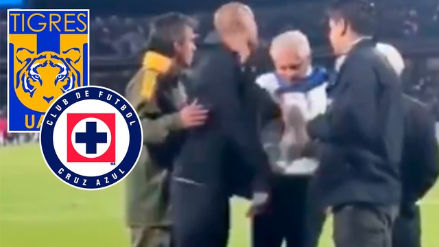Tigres: Guido Pizarro empuja a personal de Cruz Azul y podría volver a ser sancionado