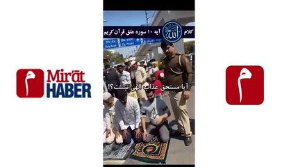 Hindistan’da namaz kılanlara zulüm! Bakın neler yapıyorlar
