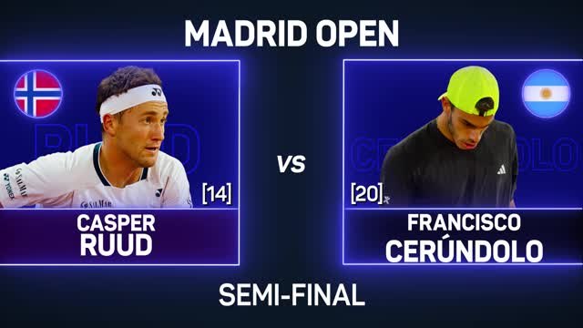 Ruud overcomes injury scare to reach Madrid final