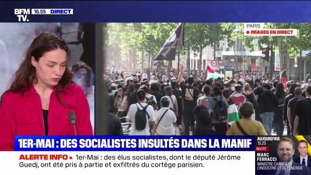 Socialistes attaqués lors de la manifestation parisienne du 1er-mai: Il y a eu deux blessés, nous sommes très choqués , raconte Chloé Ridel (PS)