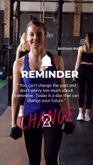 Motivational Fitness Reminder: Focus on Today to Change Your Future | Gym Inspiration
