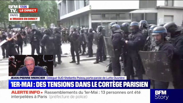 Socialistes attaqués lors de la manifestation parisienne du 1er-mai: On ne règle pas des désaccords politiques à coups de poing , affirme Jean-Pierre Mercier (Lutte Ouvrière)