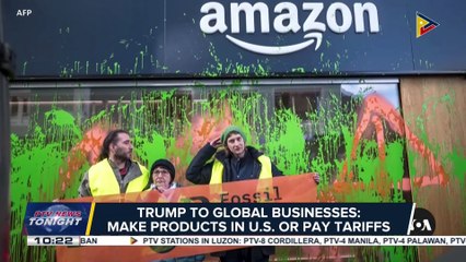 Trump to global businesses: Make products in U.S. or pay tariffs