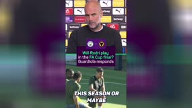 Guardiola argues with journalist about Rodri's return