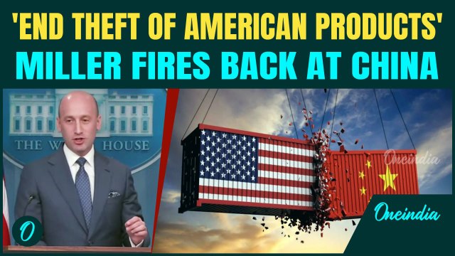 ‘American Products Stolen by China’: Stephen Miller Exposes China's Assault on American Products