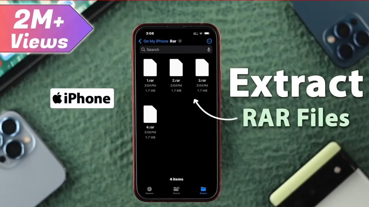 How To Open RAR Files On iPhone! [Extract .RAR]