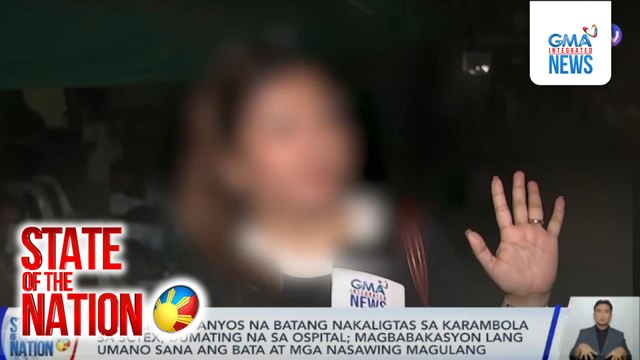 Kaanak ng 2-anyos na batang nakaligtas sa karambola sa SCTEX, dumating na sa ospital | SONA