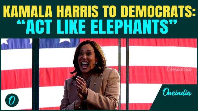 Kamala Harris wants Democrats to act like Elephants | Why and When? | Netizens react | Watch!
