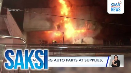 Tindahan ng auto parts at supplies, nasunog | Saksi